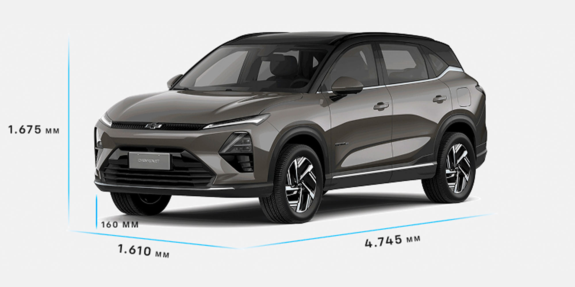 Medidas de la Captiva EV: altura, ancho y largo