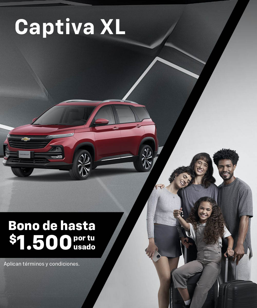 Chevrolet Captiva XL Tasa desde 11.5%