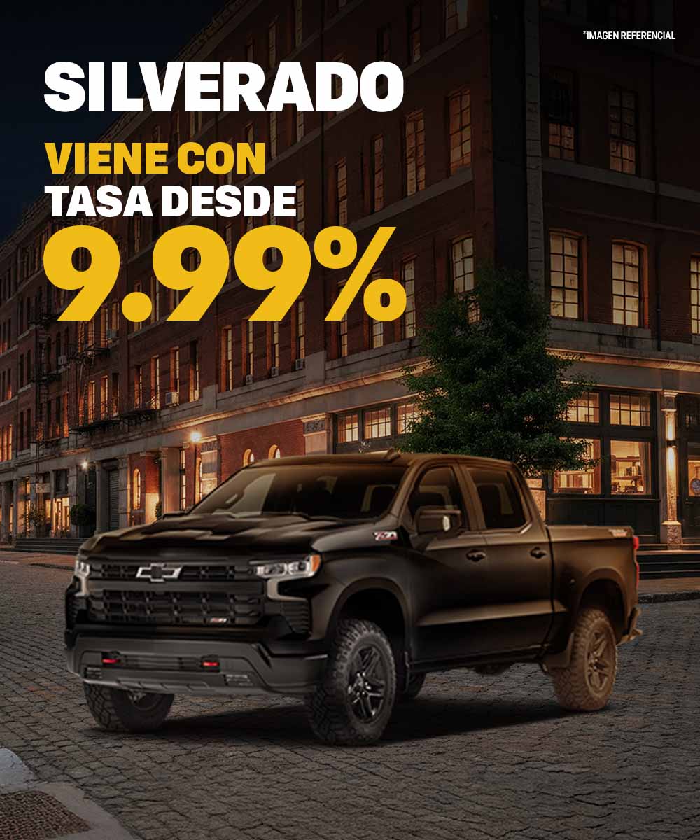 Chevrolet Silverado con tasa desde $9.99%