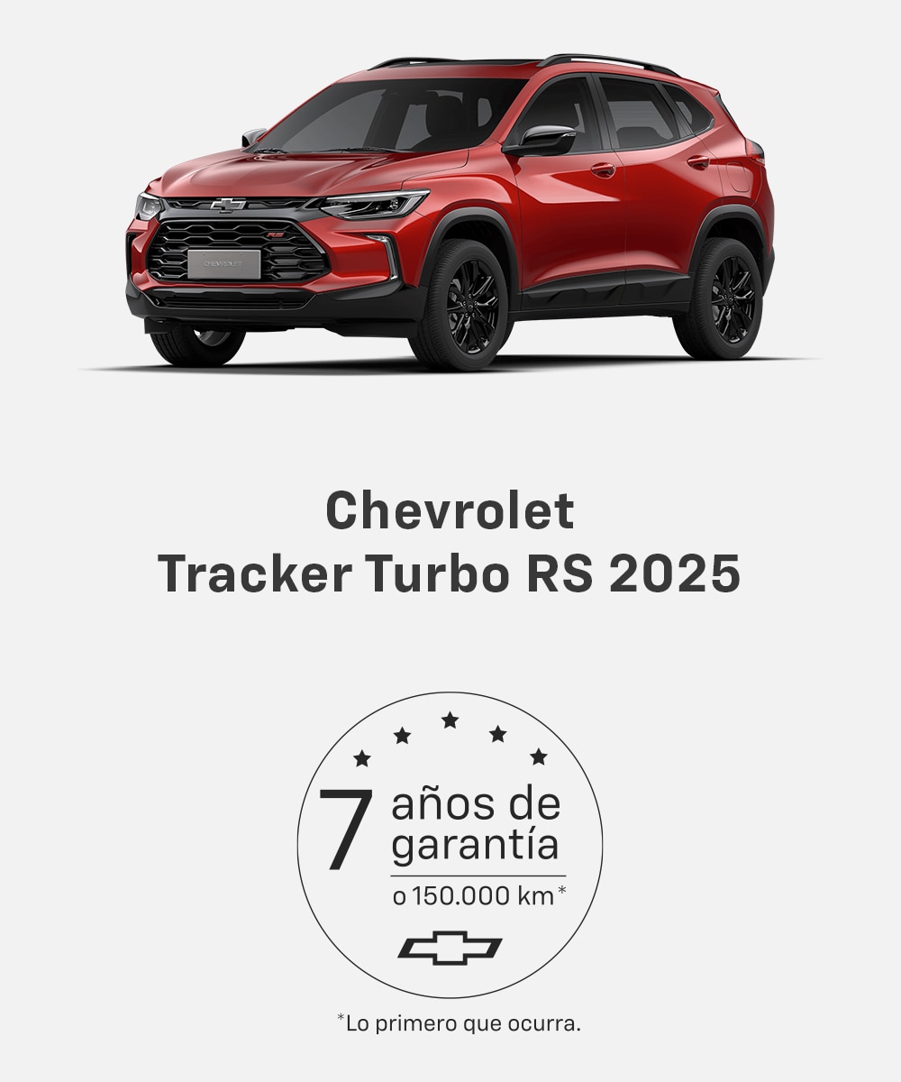 Imagen garantia chevrolet 7 años o 150,000km