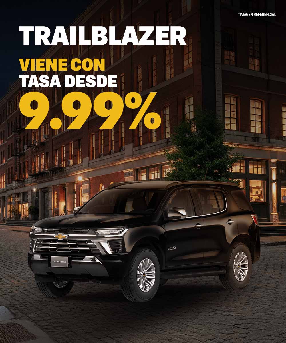 Chevrolet Trailblazer con tasa desde $9.99%