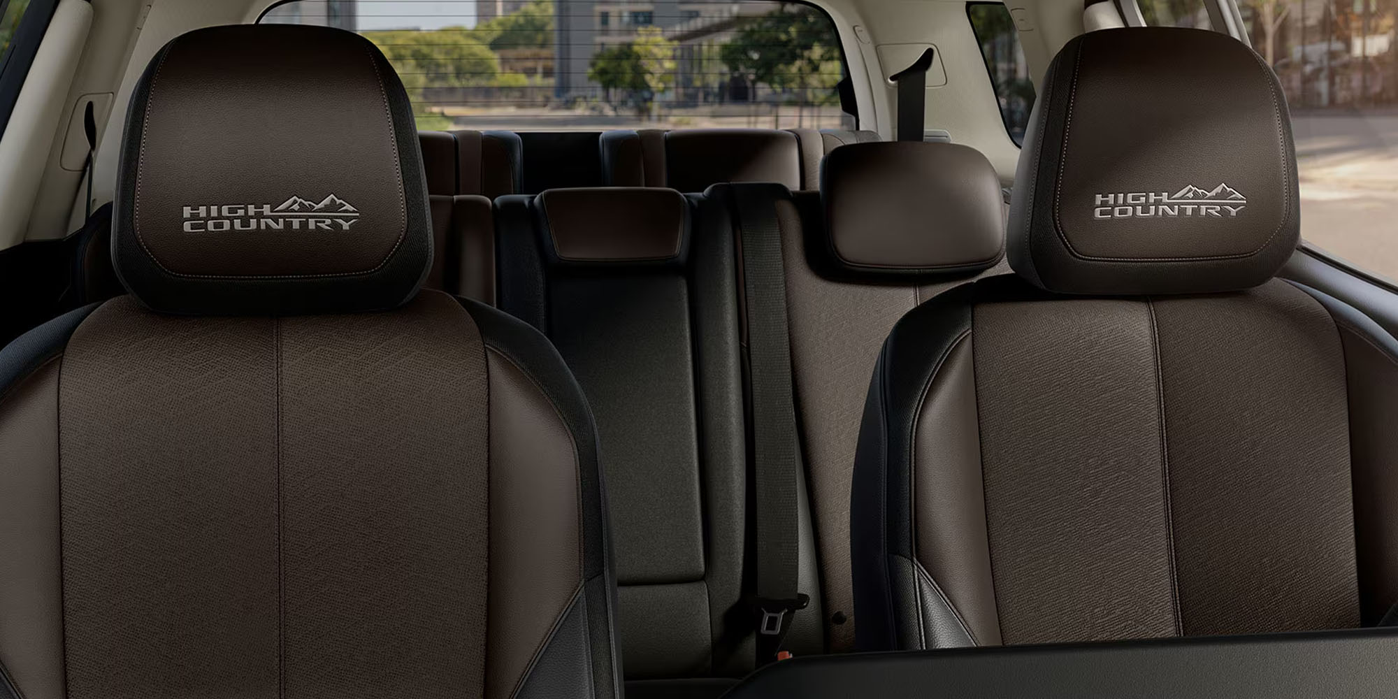 Vista interior de los asientos de la Chevrolet Trailblazer.
